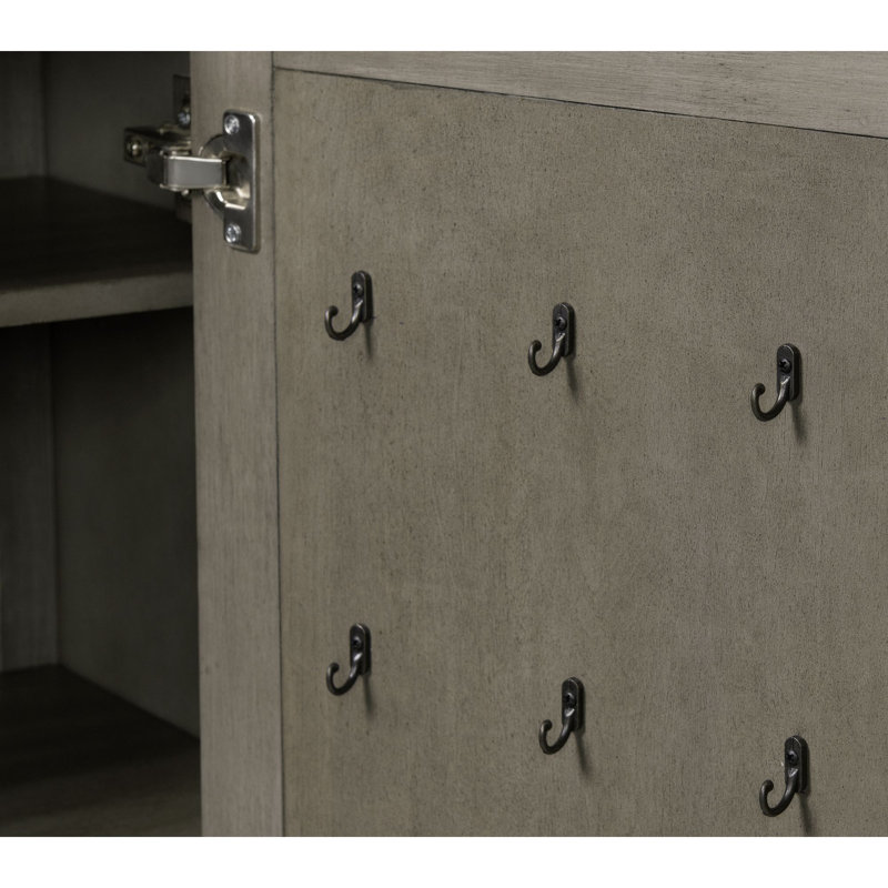 Commode grise 1 porte et 7 tiroirs Alcott Hill® Deeddra