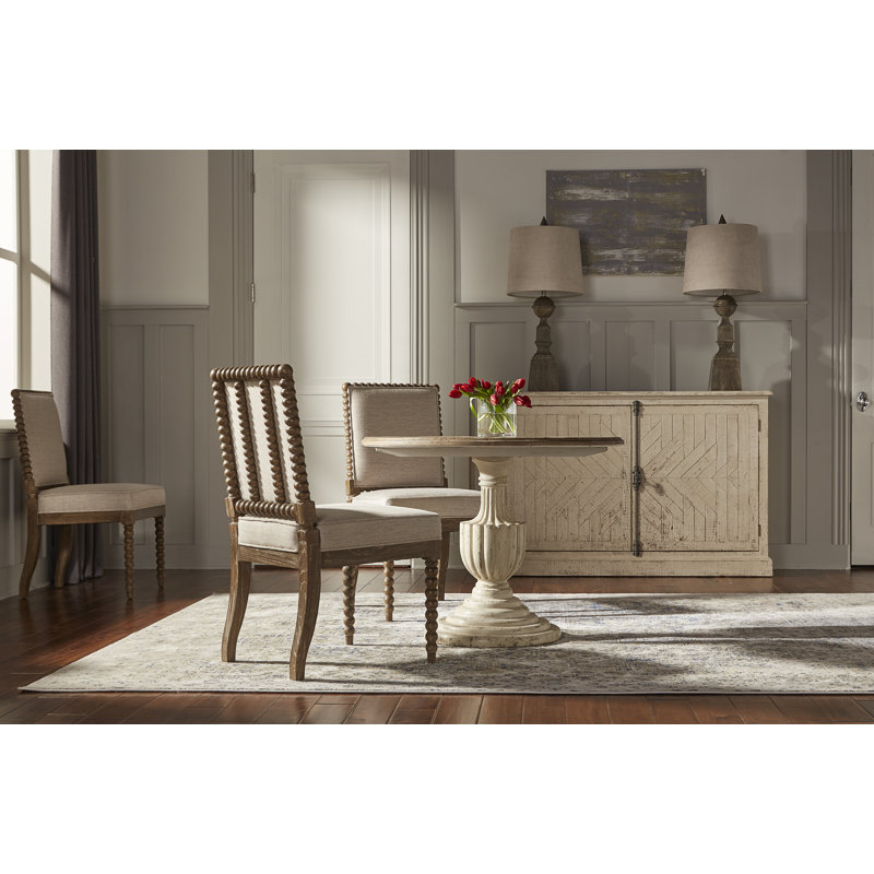 Benson Round Pine Wood Dining Table