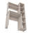 Logan Light Gray Desk With Five Cubbies For Organized And Efficient Workstation-875077398