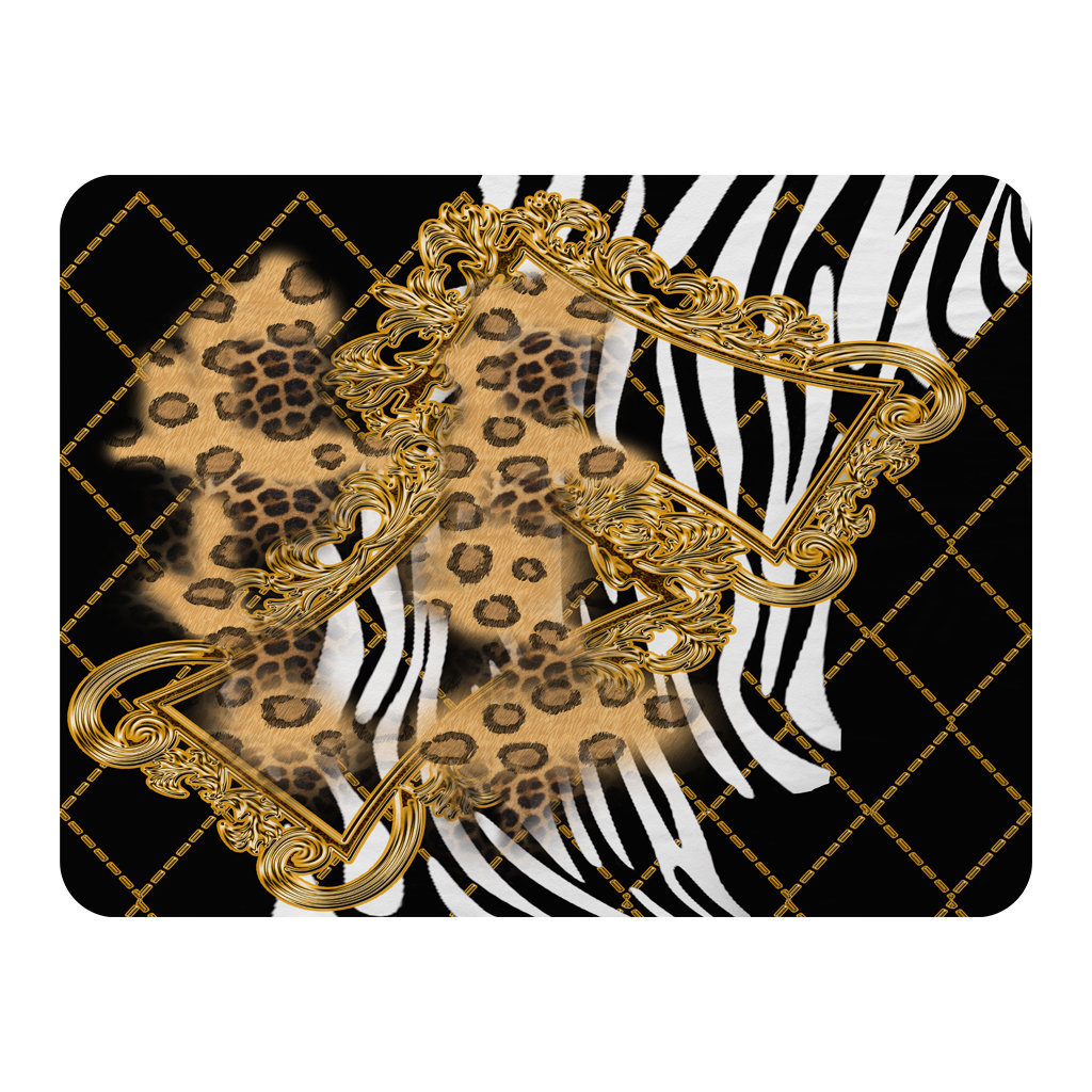 Ruano Zebra and Baroque Designer Blanket
