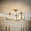 Deeric Glass Semi Flush Mount