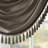 Faux Silk Waterfall Embellished Valance Pewter 38X46"-87155970