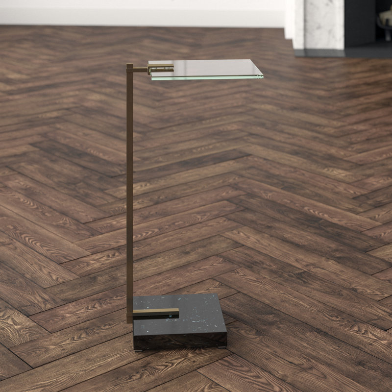 Neil Glass Top C End Table