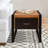 Aria-Jai Solid Wood Top End Table