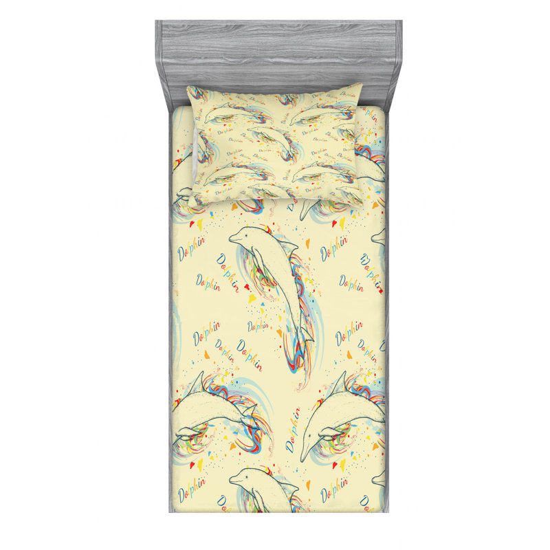 Microfiber Sheet Set, Twin Sheet Set with Fitted Sheet