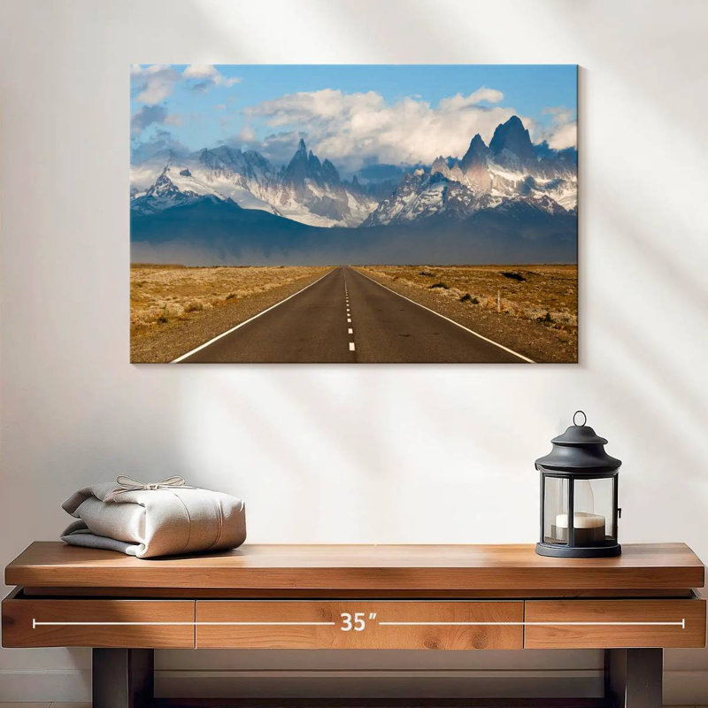 Mehar Road To El Chalten Village, 16" H x 24" W