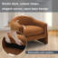 Upholstered Cotton Barrel Chair-106138165