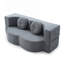 Canapé-lit 2 en 1 avec coussin, grand canapé-lit, causeuse de plancher et futon-1386342182