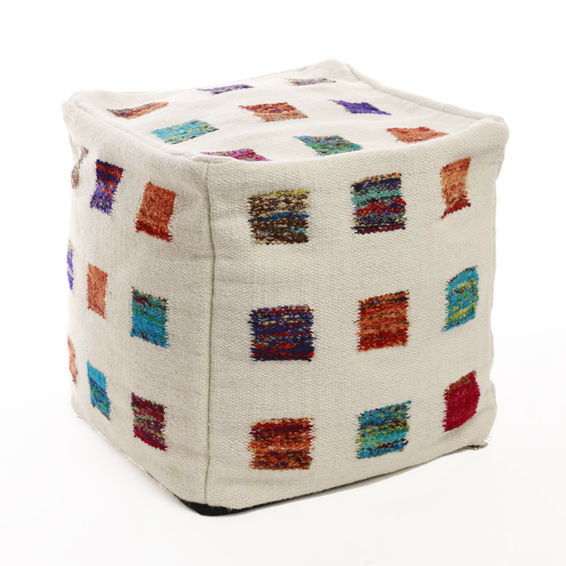 Housse de repose-pieds en patchwork coloré Algrange