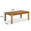 Table basse d'extérieur en eucalyptus Lanie