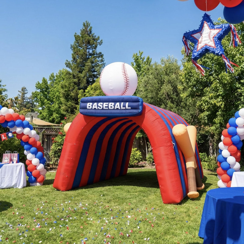 Tunnel de sport gonflable Wellcomer - Baseball