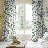  Floral Curtains for Living Room, Semi Sheer Linen Curtains Light Filtering Farmhouse Back Tab Rod Pocket Window Drapes,2 Panels-827451643-827451644