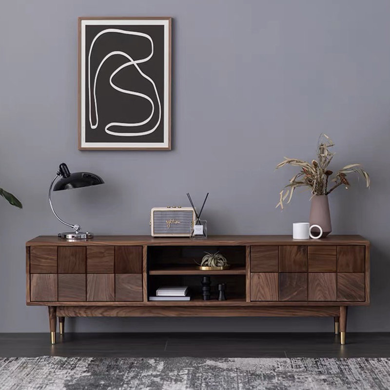 Light luxury retro design sense TV cabinet, 70.86"