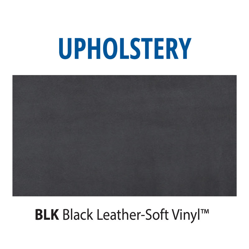 Faux Leather 50.1'' Reception Loveseat, Black