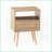 Natural Rattan Coffee Table with Drawer – MDF &amp; Solid Wood Legs, 15.75"L x 11.81"W x 22.05"H, Easy Clean &amp; Sturdy-1312177497