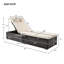 Chaise longue inclinable longue avec coussins-93808831