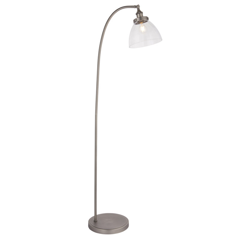 Anais 152cm Silver Arched Floor Lamp