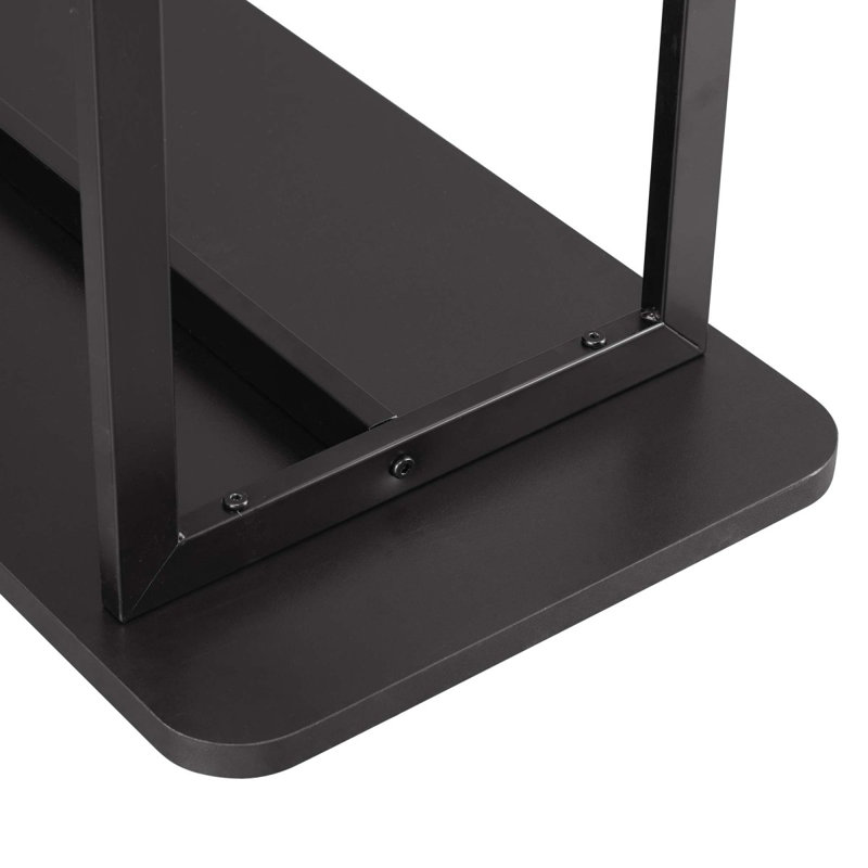 Celine 71" Console Table In Black (2Shelf), Black