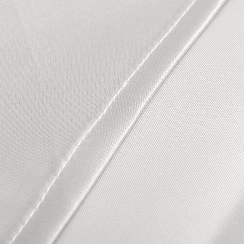  Satin Pillow Cases, Silver Gray, Standard