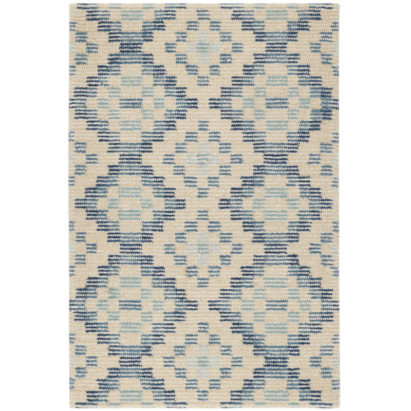Diamond Cove Blue Hand Tufted Wool Rug, Rectangle 3' x 5'