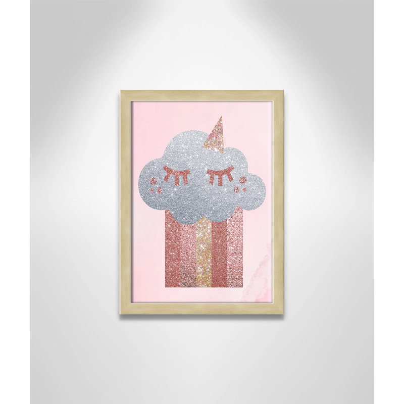 Paillettes, H 15 po x l 11 po x P 1,19 po, Cadre boîte champagne clair