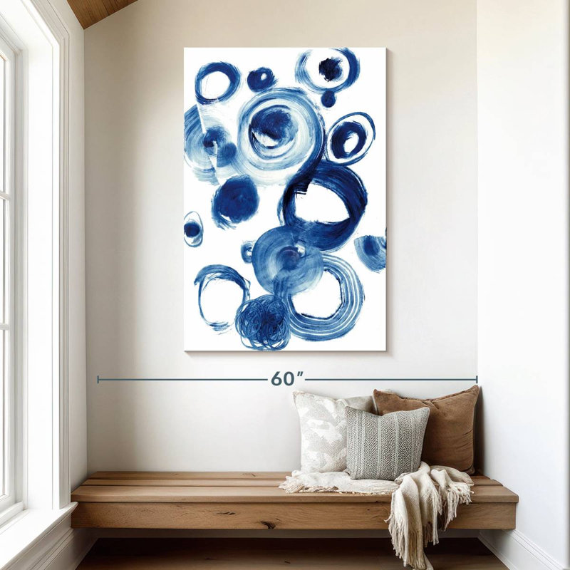 Étude du cercle bleu Avery IV, H 48 po x l 32 po
