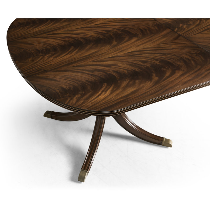 Traditional 12 Foot Double Pedestal Mahogany Dining Table For Seating 14 People