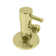 Round Lever 1/4-Turn Angle Stop 1/2" Copper x 3/8" Compression