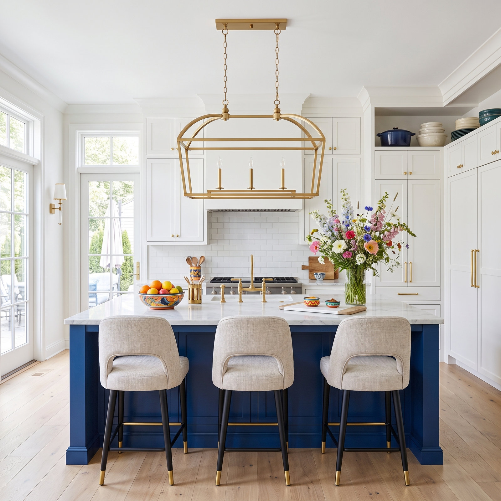 Alfreda 3-Light Chandelier, Brass
