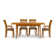 Sarah 4 - Person Solid Wood Top Four Leg Dining Set