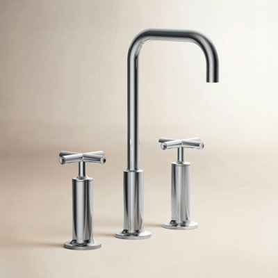 Purist Widespread Faucet with Cross Handles