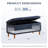 39.4"W Polyester Upholstered Storage Bench-1730590807