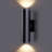 Black Cylinder Outdoor Wall Light Waterproof Aluminum-74015002