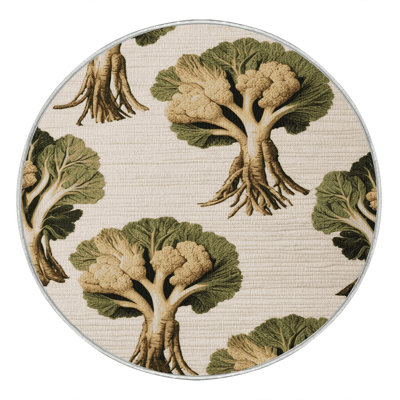  Washable Celeriac Vegetables Area Rug