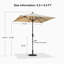 Parasol de table inclinable 78 po Market-99526534-139046450