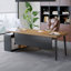 Bureau de direction en bois massif avec tiroirs Burlywood-1578293409-1578293413