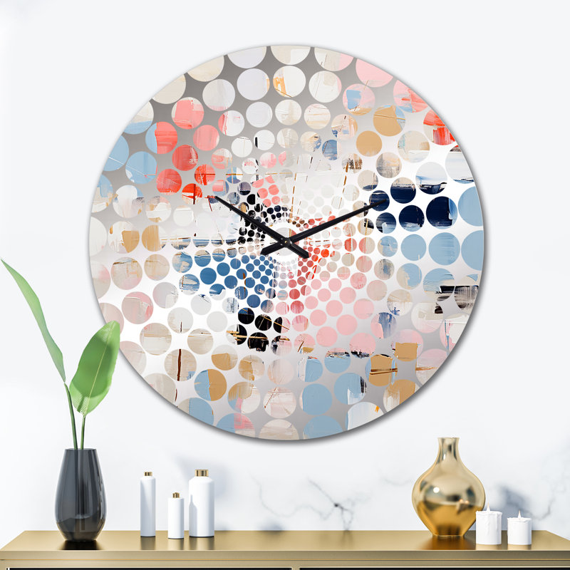 Speegle - Horloge murale peinture abstraite, Grand