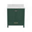 Meuble-lavabo avec cadre en bois massif 30 po, meuble-lavabo autoportant avec lavabo vert-1955426545-1955426546