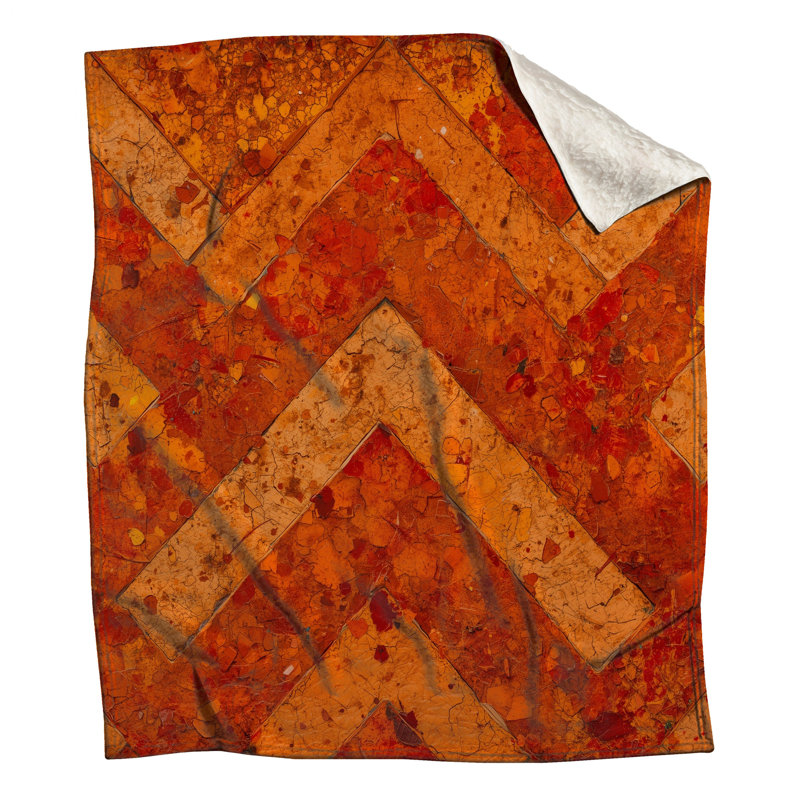 Couvertures à motif de chevrons rustiques, L 60 po x H 80 po