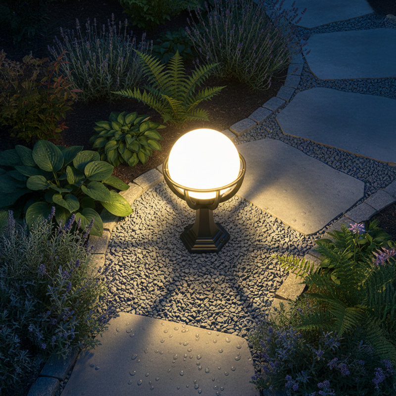 Brecken 18" Traditional Black Outdoor Floor Lamp