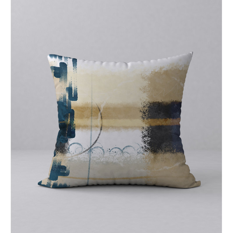 Housse de coussin décorative carrée pour la récupération complète, 18" x 18"