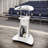 Adjustable Sit-to-Stand Rolling Laptop Cart with Tilt Top and Storage, White-112248370