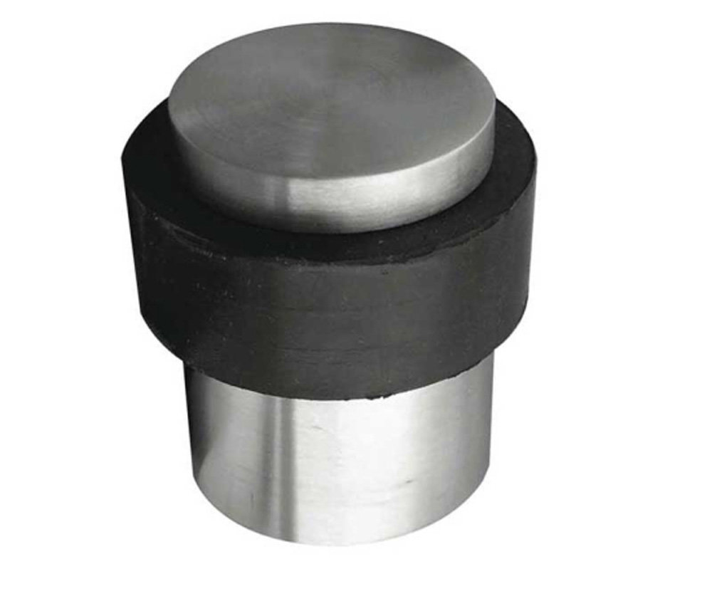 Cylinder Stainless Steel Baseboard Door Stop