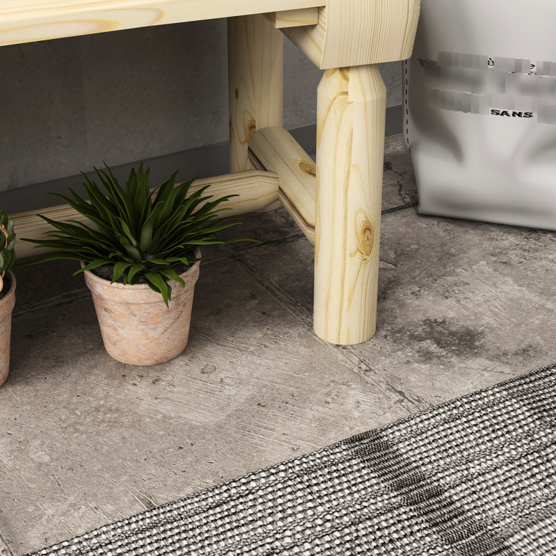 Chaise de terrasse pour terrasse en bois, semi-circulaire