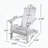 Foldable Adirondack Chair with Acacia Wood, Classic Slat Design, Weather-Resistant-1675814192