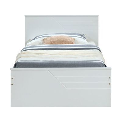 Modern White Twin Bed