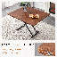 Ensemble 5 pièces de table et chaises de cuisine rectangulaire pliable et réglable de style moderne-809597401-809597406