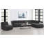 Fauteuil rembourré gris anthracite Ortega