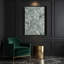 «Abstract Florals 89», art mural sur toile grise-1946727616