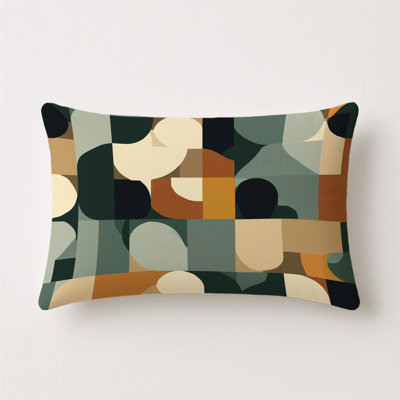 Modular Mountains Indoor And Outdoor Throw Pillow
